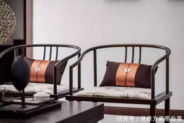 茶室|新中式别墅设计,落落大方,袅袅炊烟树外饶,一抹写意浅墨清韵