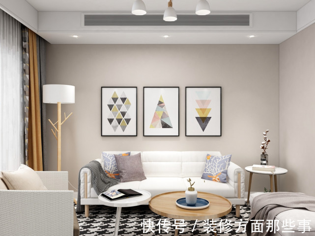 条纹衣|103平现代风二居室看起来呆板，效果却是非常生动的