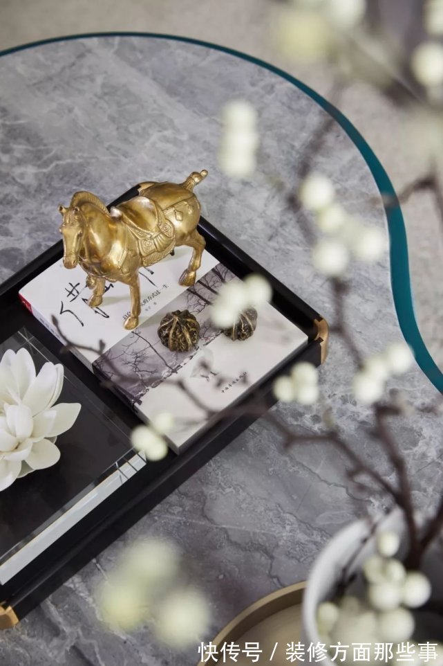 饱和度|173㎡轻奢新中式,古典和现代的碰撞,唯美浪漫!