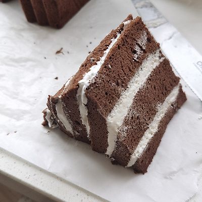 可可粉|可可松花雪山蛋糕