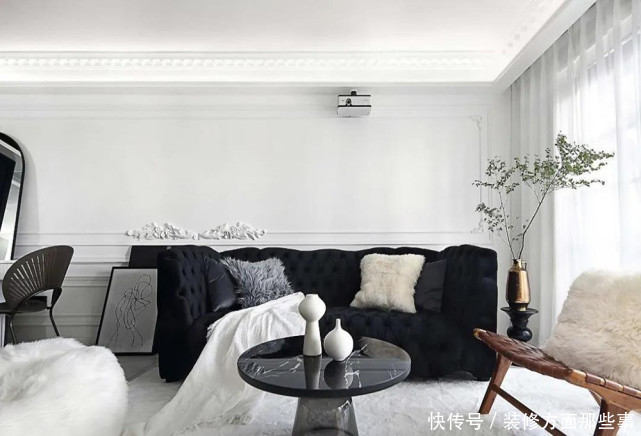 屋主|100㎡黑白色系法式风,打造了一个纯净通透、诗意缠绕的家