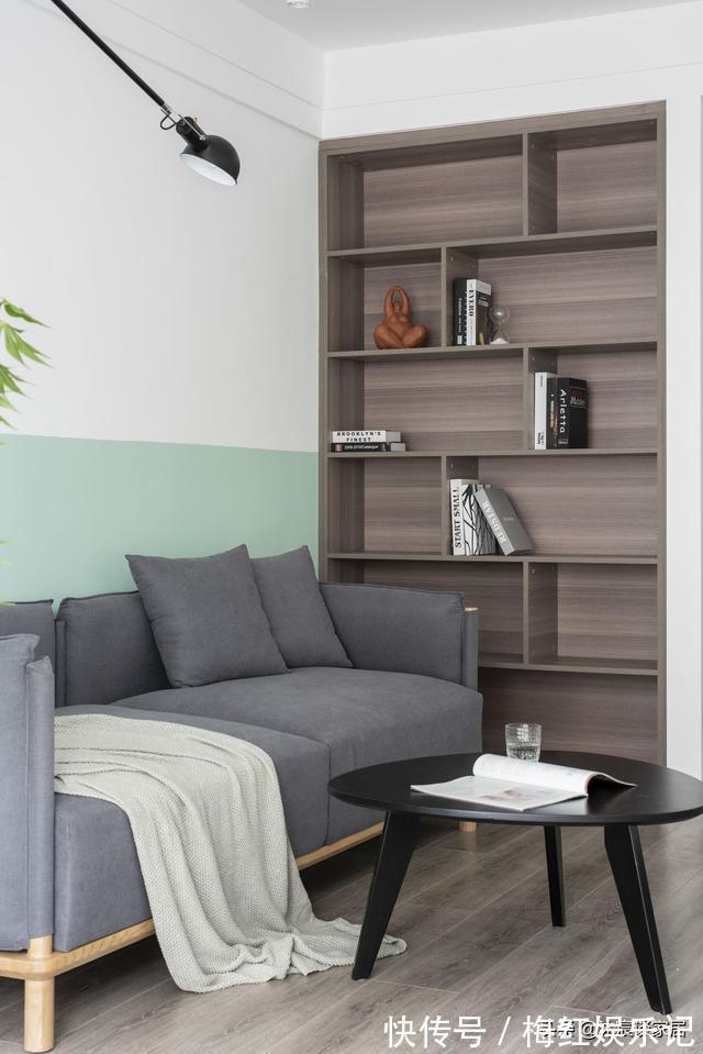 拼接|走进她家,就被清新淡雅的氛围吸引,利用颜色拼接让室内非常大方