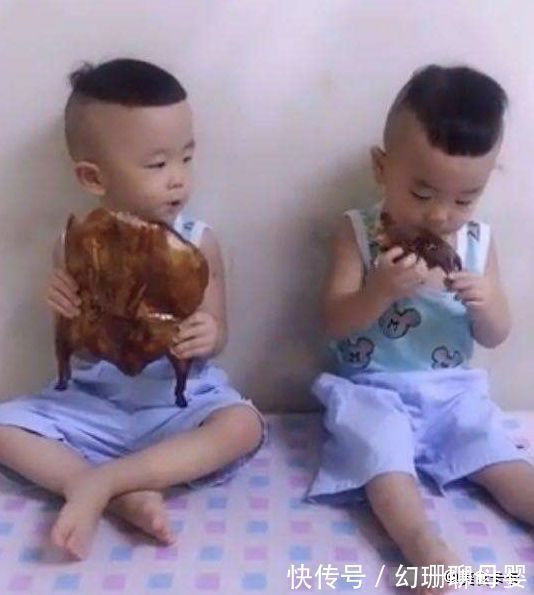 龙凤胎|刚买的烤鹅消失了,进房一看把母亲逗乐了,被俩活宝偷走了!