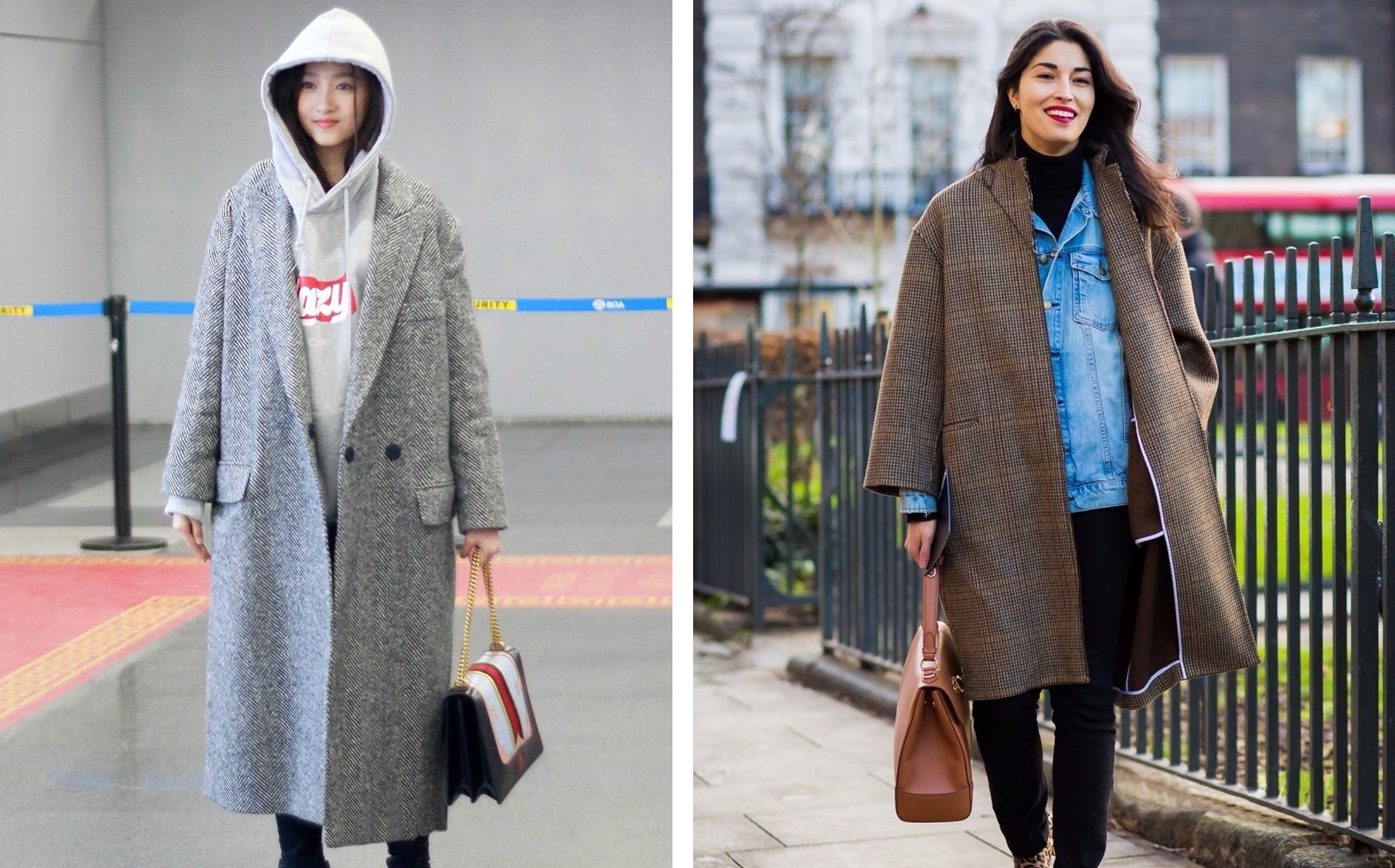 今年的大衣变得越来越前卫洋气了,上身潇洒又利落