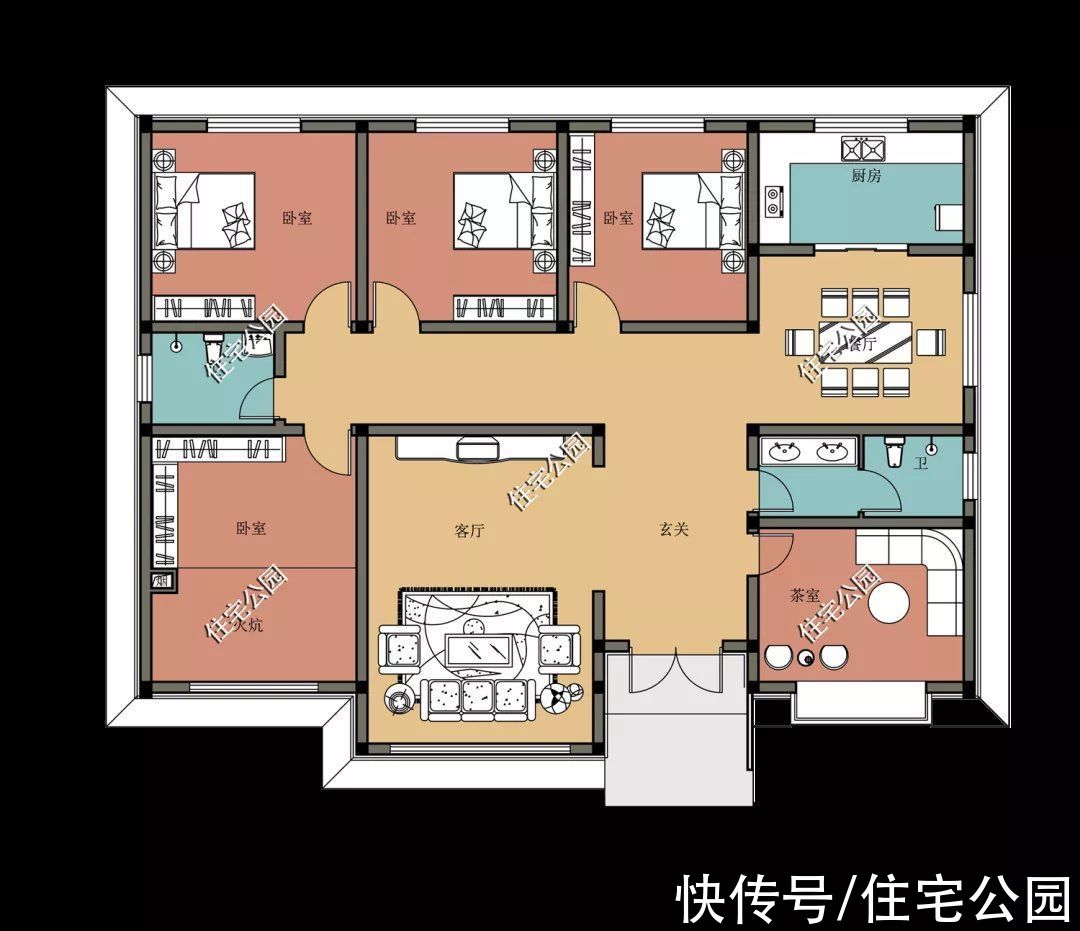 建筑|10套精品一层户型，农村养老房舒适比豪华更重要