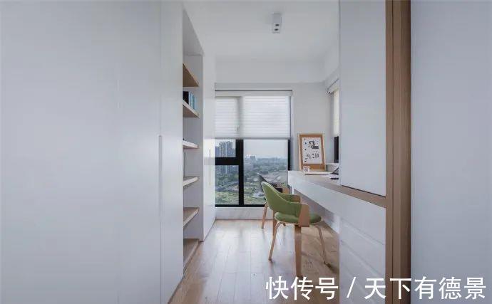 书房|86平米小户型,进屋被迷住,全屋宽敞明亮,客厅把书房打通最明智