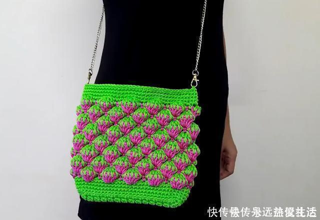 这款草莓包俘虏了多少女人的心,淘宝买不来,那我教你钩织针法