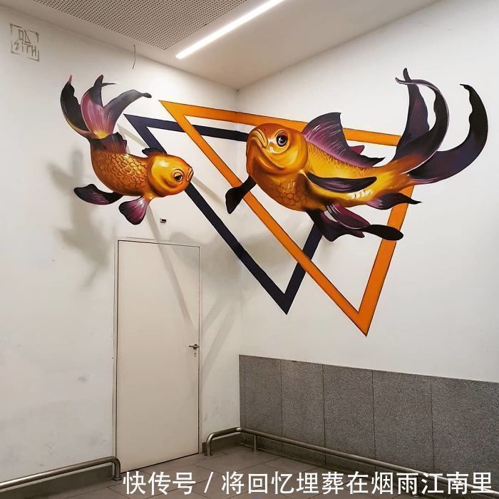 真假|18张令人惊叹的裸眼3D画,一面墙凭空消失,狗都分不清真假一直叫