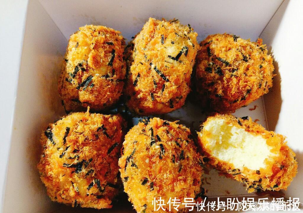 白砂糖|自己做的肉松小贝，满满的肉松，实惠又好吃