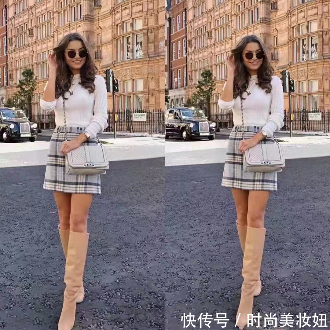 时髦 秋冬骑士靴怎么穿才时髦?看她就够了,照着穿甩朋友圈的人几条街