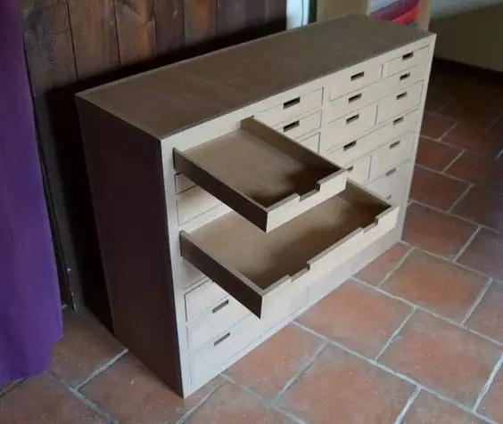 瓦楞纸|家里厚纸箱,以后统统留下来,一通粘贴,竟然连家具都不用买了