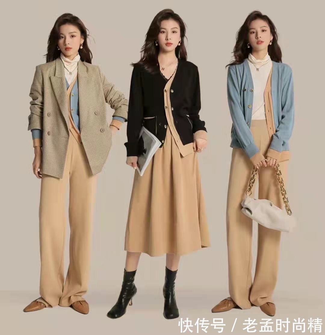 毛衣|天气转凉,离不了“针织衫”内搭、外搭都好看