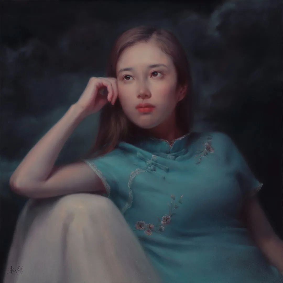 杨超@杨超:人体油画唯美而清雅脱俗,画出了东方女子的纯净与圣洁