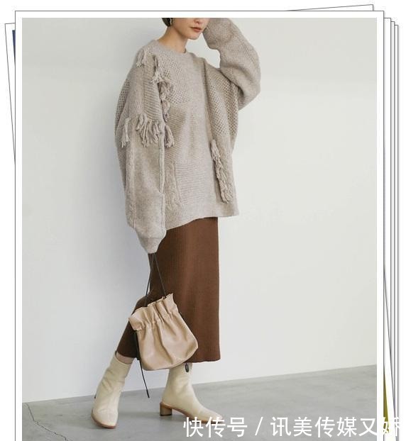 示例|厚实的针织衫怎么搭?15种秋冬穿搭示例,给你温暖可爱的休闲感