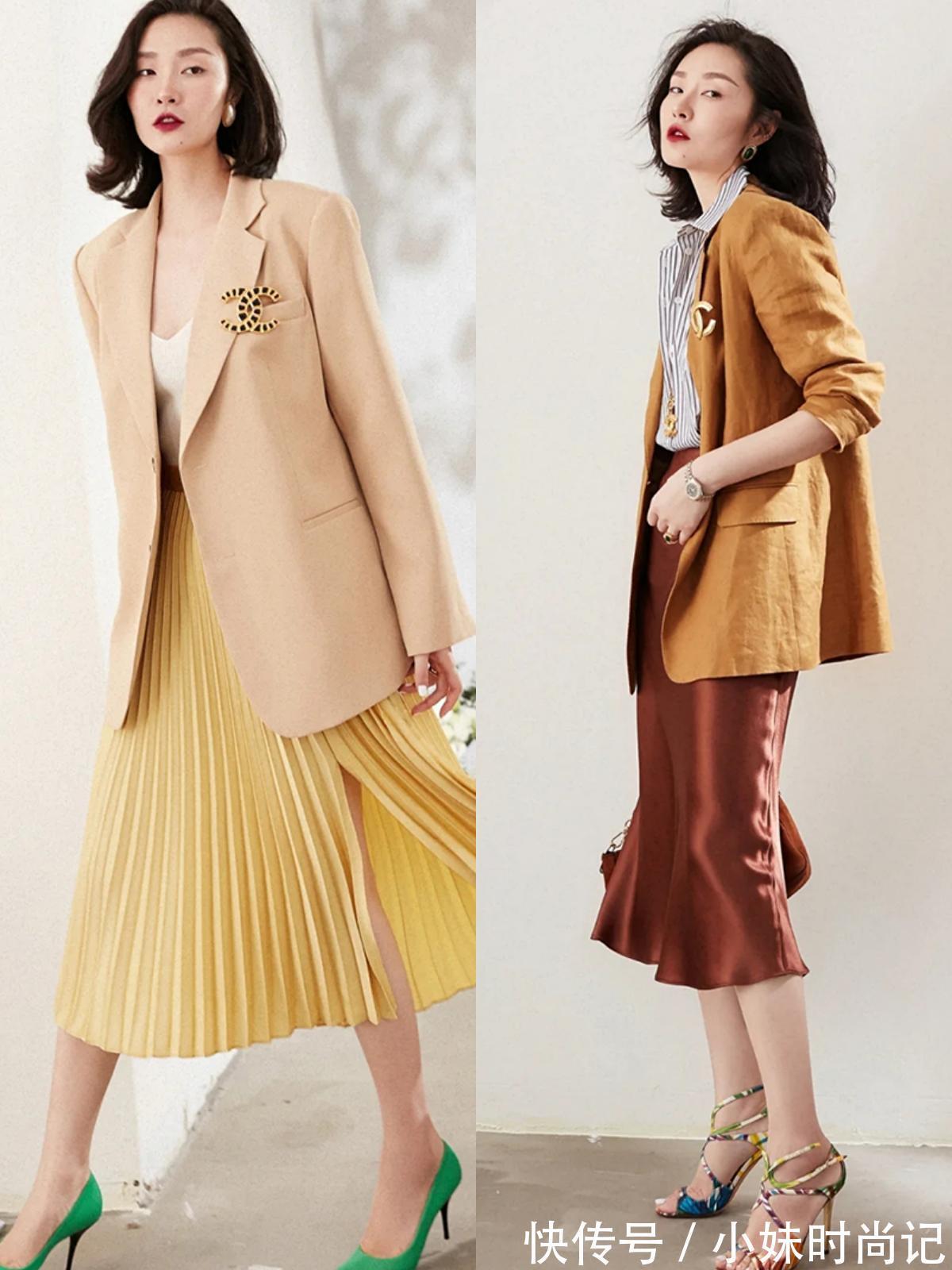 长裙|夏季,18套日常通勤风,高调打造时髦上班族的出众穿搭,高级洋气