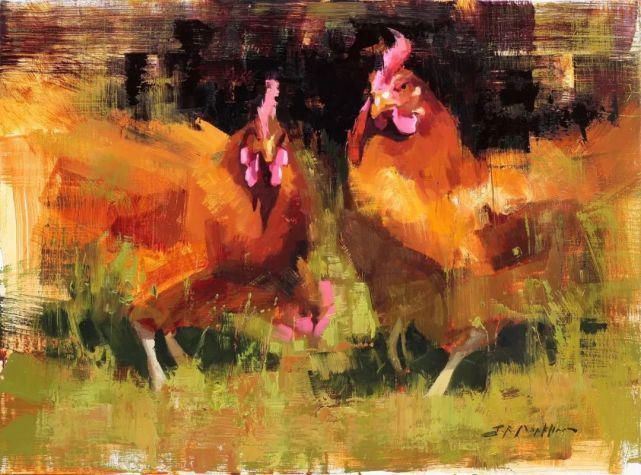 马克汉姆$动物锦集,加拿大画家杰里·马克汉姆作品欣赏