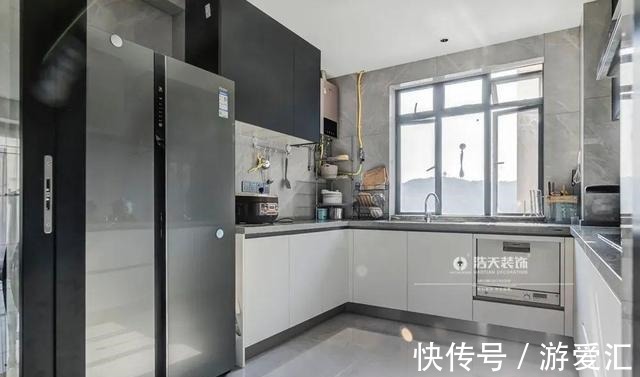 餐厅|175㎡三居室现代轻奢实景，感受去繁化简之美！