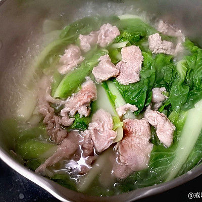白菜肉片汤