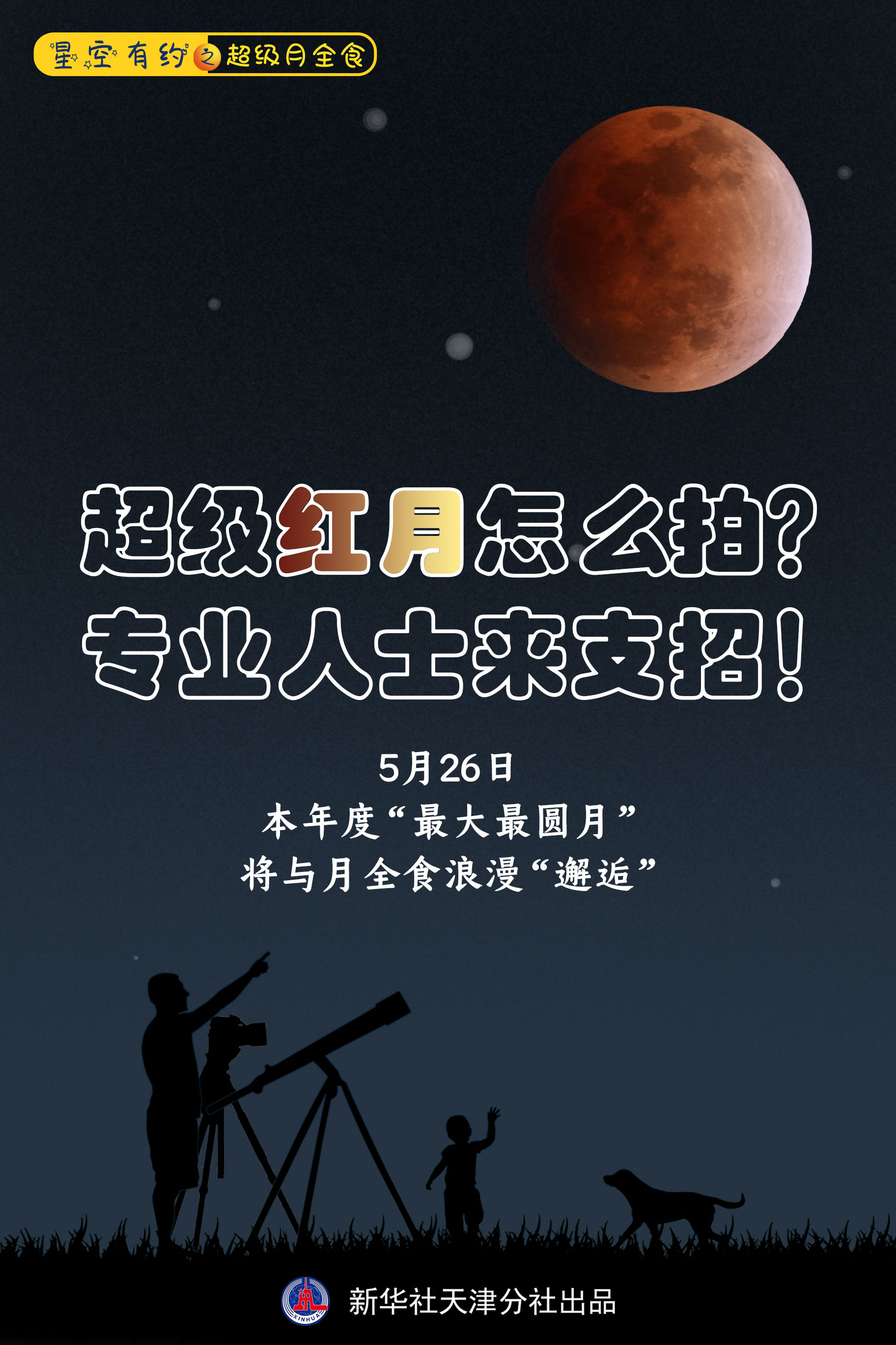 “超级红月亮”：如何拍出震撼大片？ 星空有约  拍摄