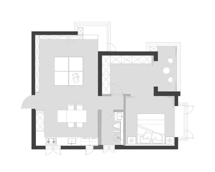 小户型|81m2独居住宅,打造书与猫与人的居家空间