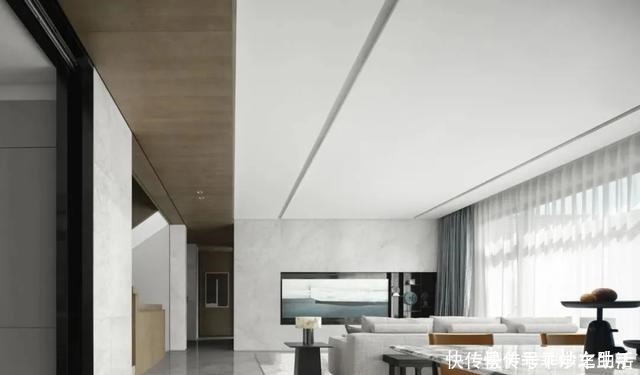 客厅|这才是最美别墅,484㎡新中式之风,里面的庭院水景,太美!