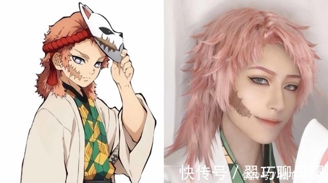 coser|鬼灭之刃的cos形象,锖兔笑容让人心动,蝴蝶忍气质还原