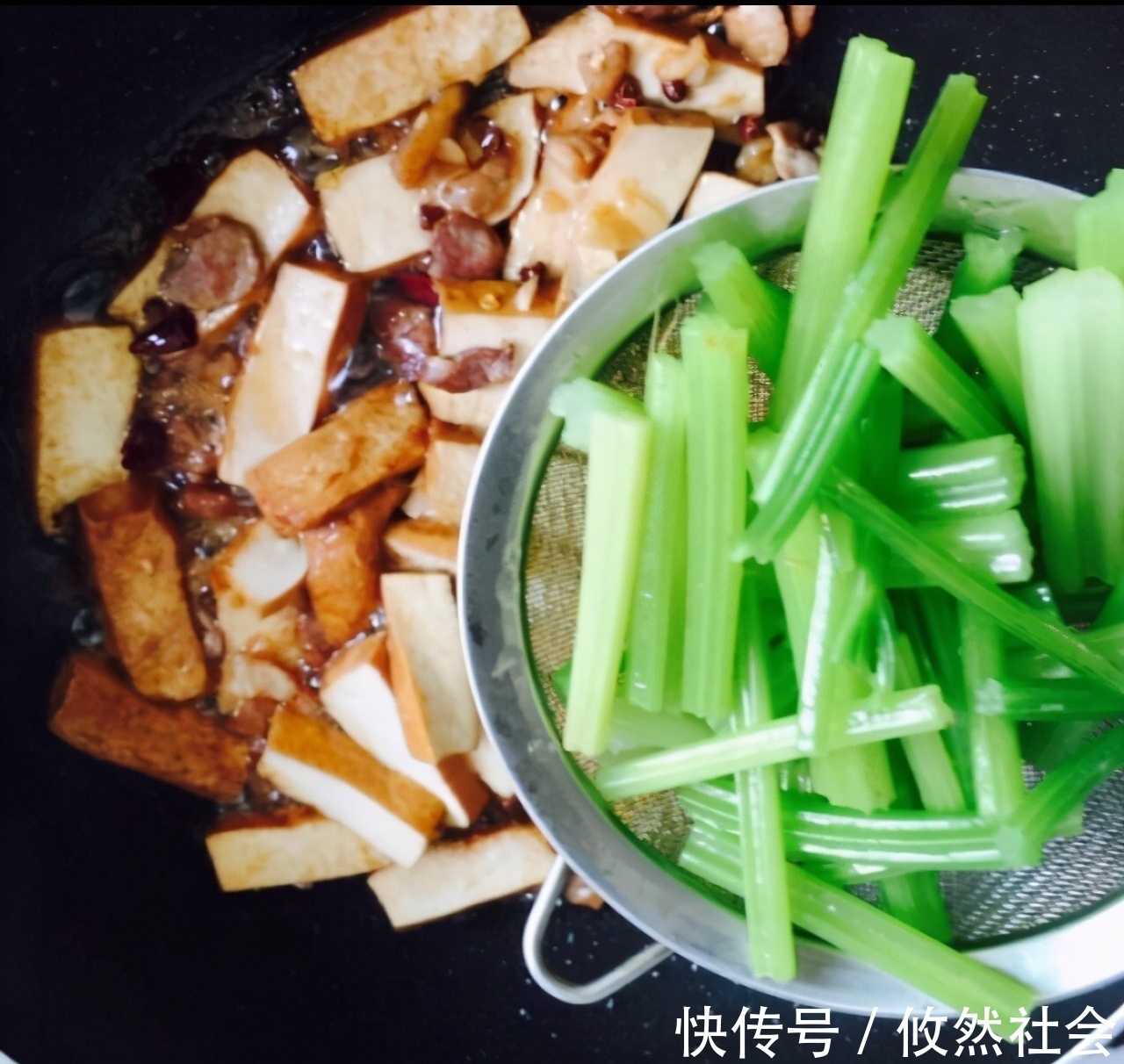 肉质|在家做芹菜香干小炒肉，芹菜清脆可口，肉质鲜美，健康有营养