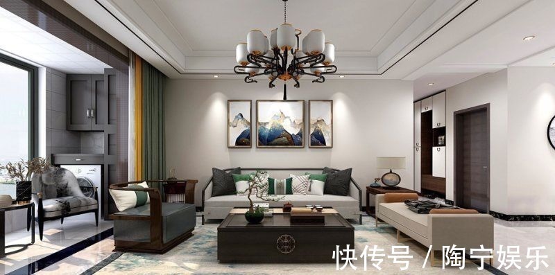 装修|朋友买的118平米三居室,一共才花9万,这新中式风格太美了