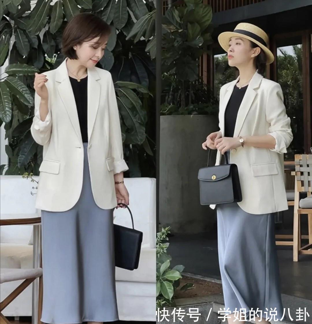 颜色 聪明的女人穿西装,都掌握这3个小技巧!搭配好了高级又显瘦