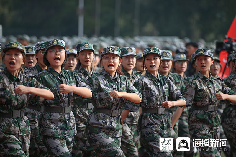 军姿飒爽，青春飞扬！山东工商学院新生交出军训“答卷”|图集 | 山东工商学院