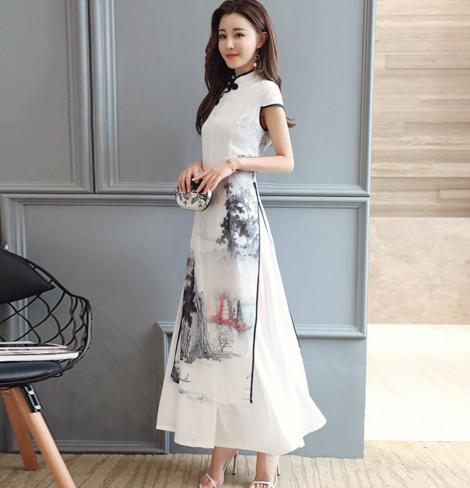 版型|传统连衣裙过时了，今年旗袍裙火得一塌糊涂，优雅又高贵