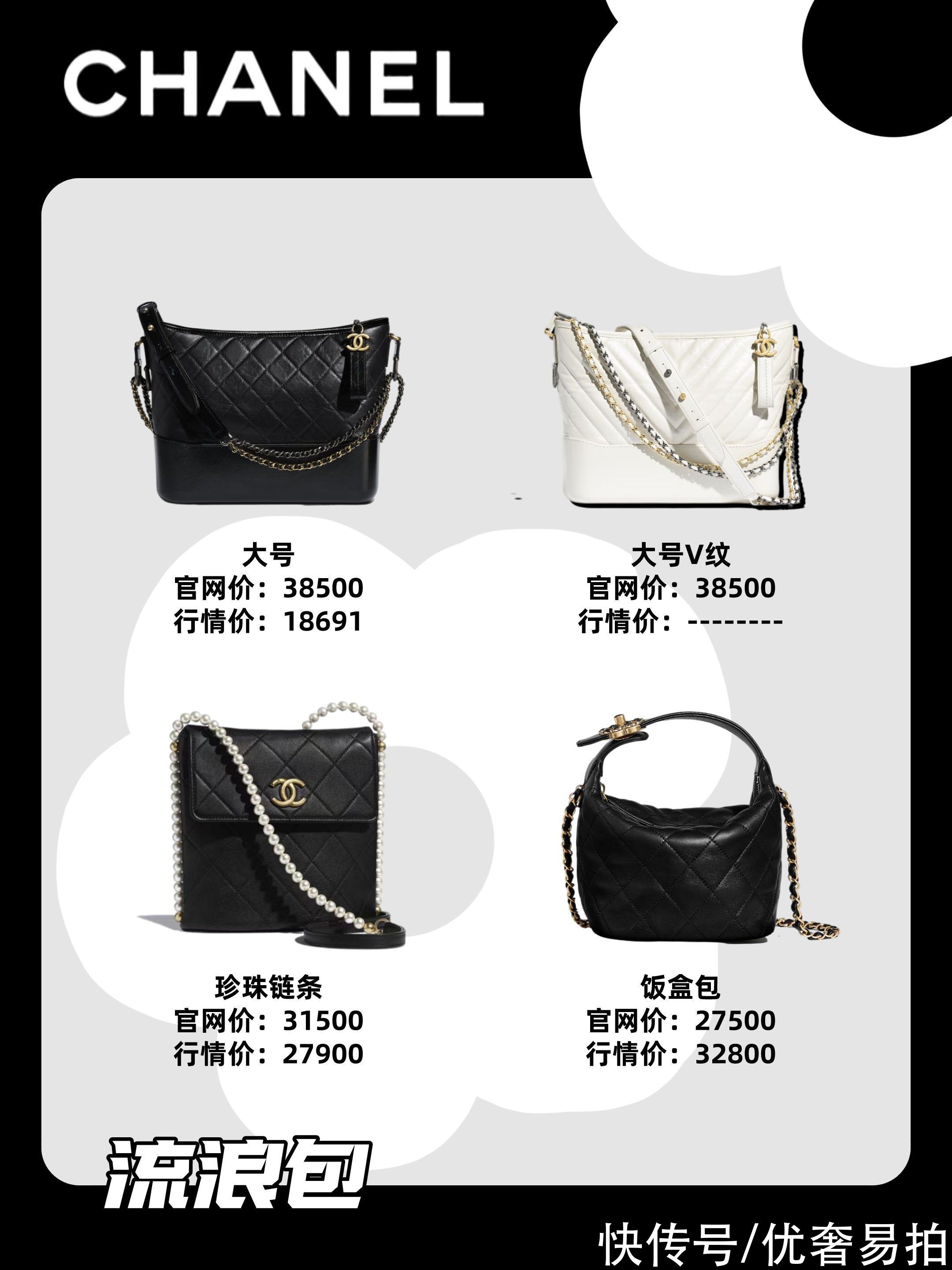 chanel 奢侈品种草｜Chanel全系列包包｜9月最新二手价