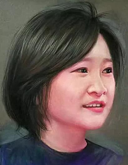 贾玲|美术生给贾玲“换脸”,开头别把画毁了,最后看看我