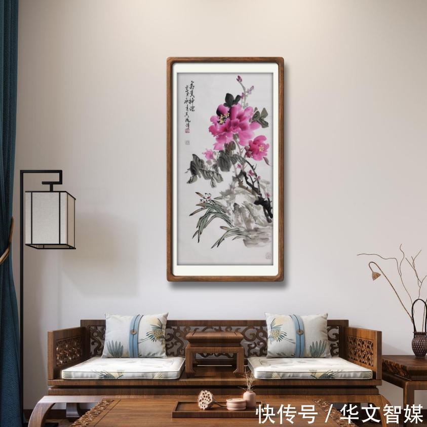 牡丹$家中挂画很讲究，挂上这幅画，助你富贵吉祥好运来