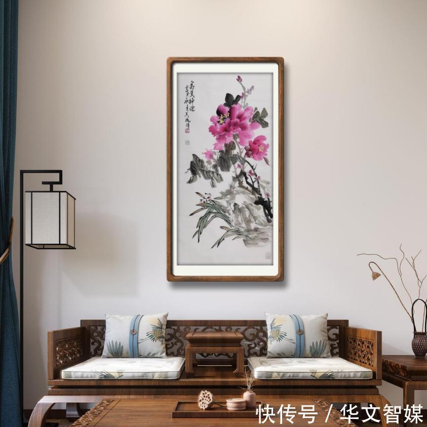 牡丹$家中挂画很讲究,挂上这幅画,助你富贵吉祥好运来