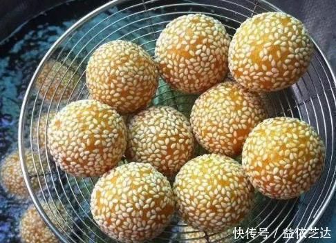 豆沙|把糯米粉开水一烫，不发面不饧面，个个空心不开裂，比油条更好吃