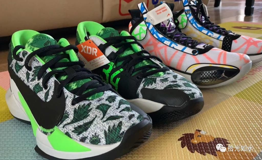 字母哥2代“Naijia”白绿配色 篮球鞋