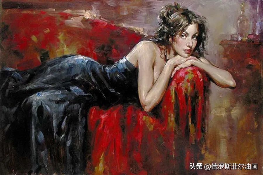 赏读&奔放美艳,活力无限~俄罗斯画家安德鲁的油画作品赏读