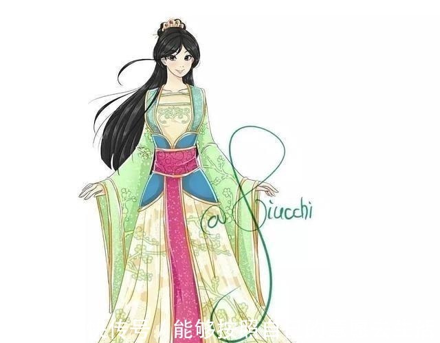 高塔|迪士尼公主遇上日漫风,花木兰变成了仙女,乐佩的头发成为了亮点