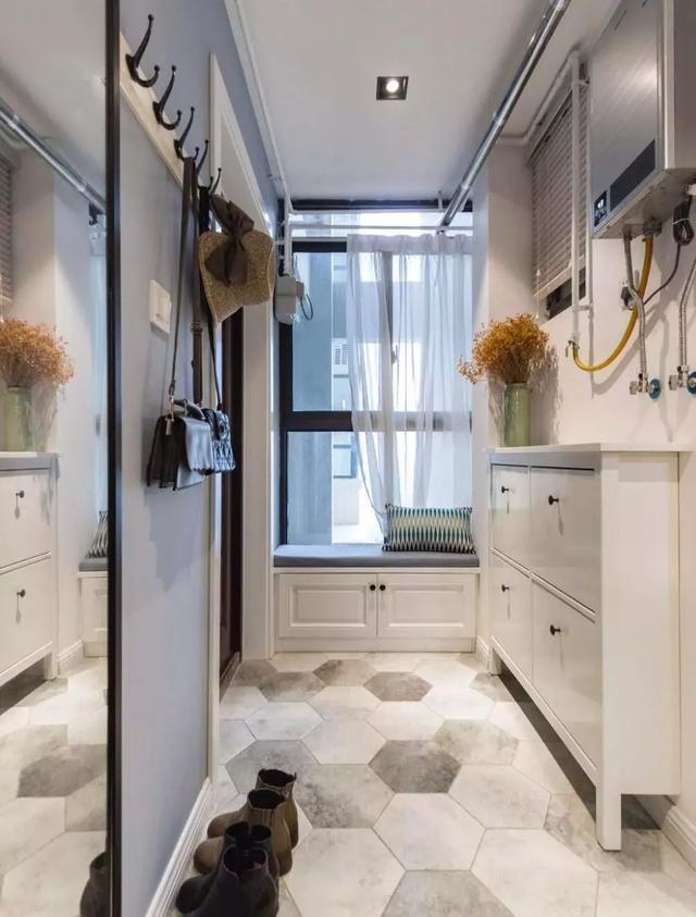 玄关柜|玄关这样设计,1㎡能当5㎡用,每天进门都会被美到!