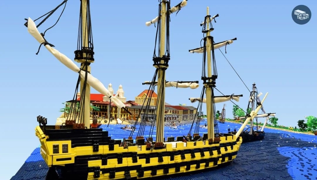 用乐高还原《海贼王》七武海原型“海盗之王”亨利·摩根的故事
