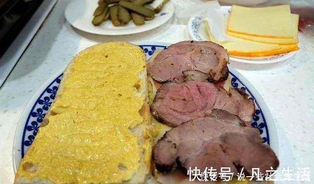 咸肉|吃三明治，最喜欢古巴的这做法，天天吃不够，一个下肚，又香又饱