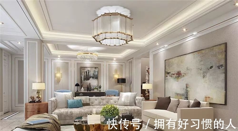 黄铜|客厅别再乱装了,如今流行轻奢风,精致漂亮上档次,太羡慕!