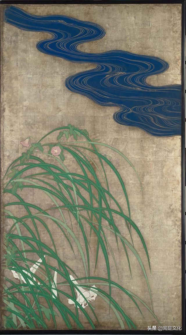 清新审美风,来自生活基础加宫廷艺术|荆村论画| 夏秋草图屏风