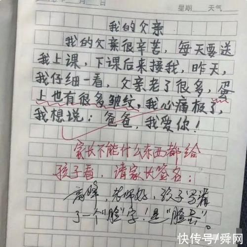 小学生的奇葩作文火了，不知道你的家长看到这个作文后作何感想!