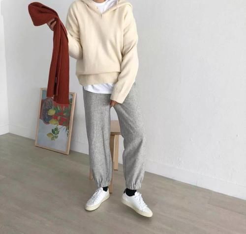 “奶奶裤+大衣”、“奶奶裤+羽绒服”才是真的时尚感十足!