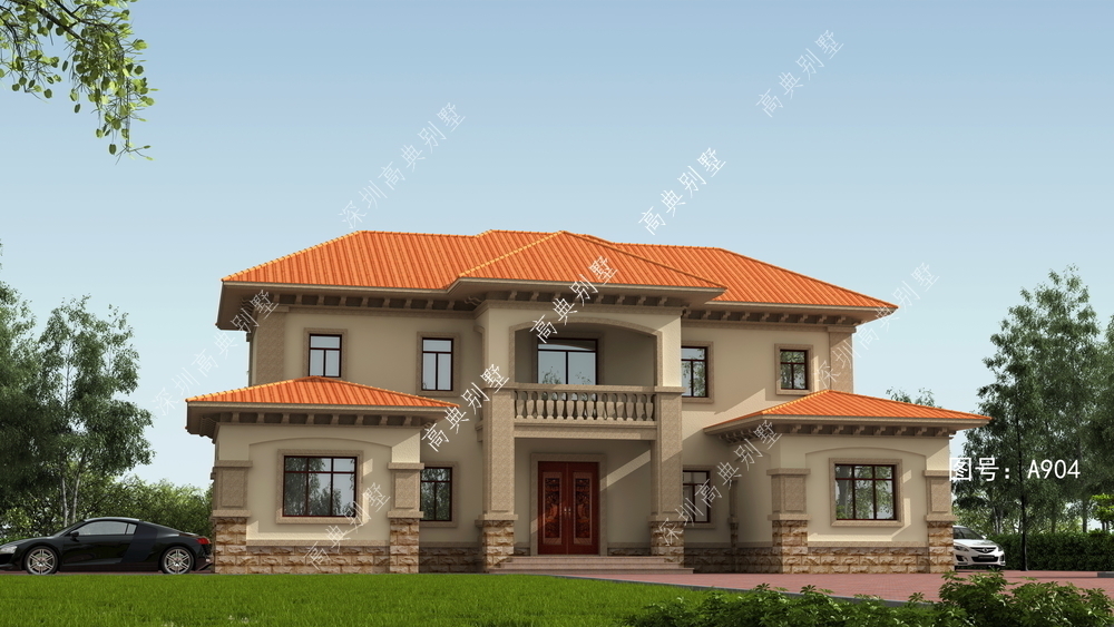 农村|实用的欧式别墅,外观简约美观,施工难度不高,符合农村建房现状