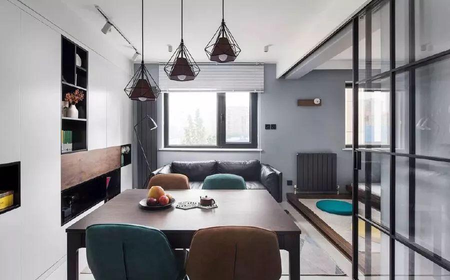 收纳|47平手枪户型巧改造，2室2厅1厨1卫，还有个让人羡慕的衣帽间！