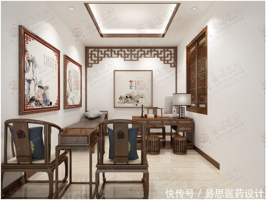 中医馆设计中应该注意那些细节?诊室灯光设计的方法, 艾灸室排烟设备,易思医药设计