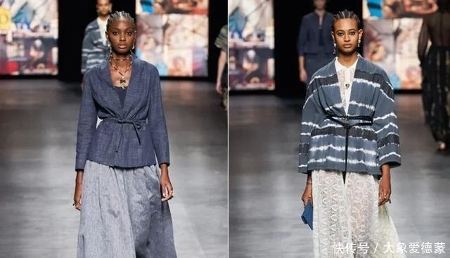 扎染|迪奥2021春夏系列的第二波，印花和扎染，让服装浪漫，更有趣味